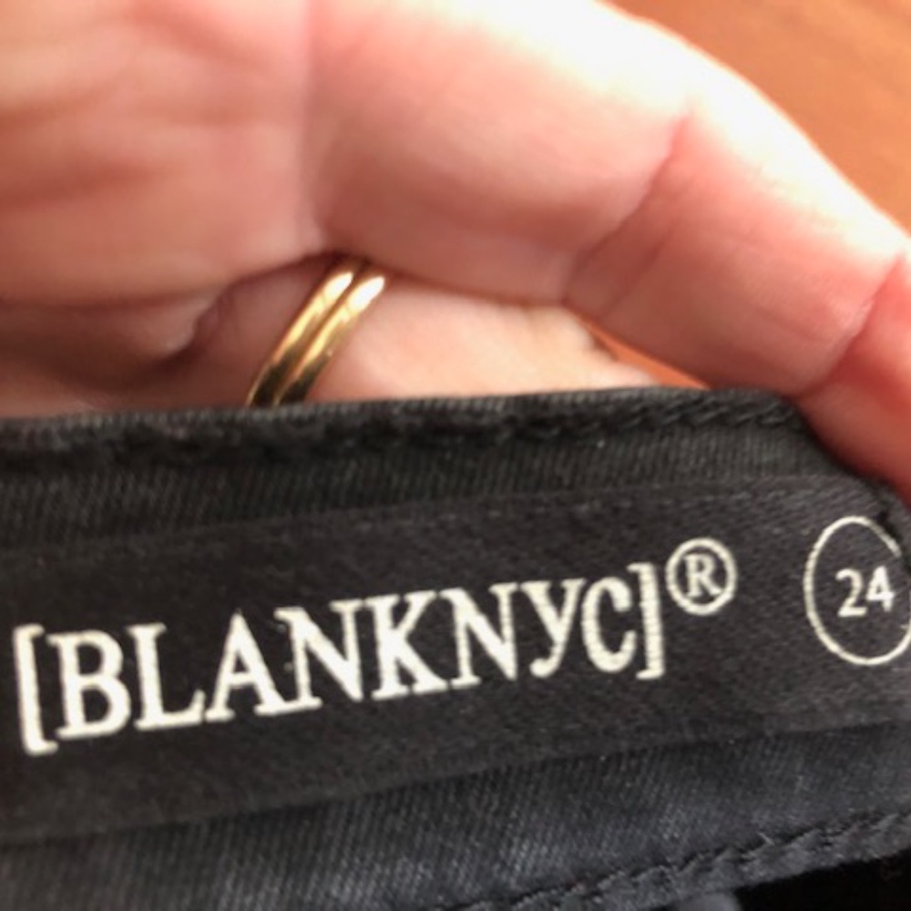 Blanknyc black leather skirt